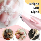 Low-Noise Pet Paw Trimmer with LED Light